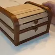 coffre_tournant.gif Magnificent wooden drum chest - Magnifique coffre en bois à motif tambour