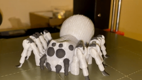 IMG_4292.gif flexi spider / portia / print in place / 3Dprint