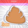 Poop~7.25in.gif Poop Cookie Cutter 7.25in / 18.4cm