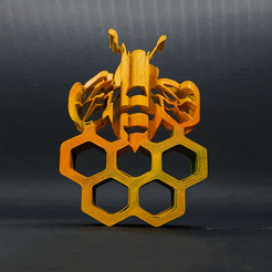 ezgif.com-crop.gif Archivo STL Voltear texto - Bee Kind 🐝・Modelo de impresión 3D para descargar