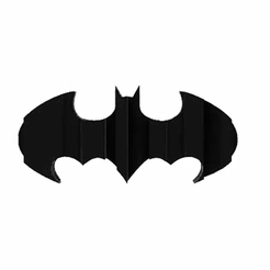 GIF.gif Fichier STL DOUBLE ILLUSION BATMAN - LOGO BATMAN・Objet imprimable en 3D à télécharger
