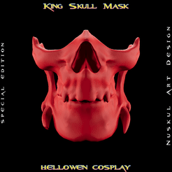knkkk.gif STL-Datei König Totenkopf Maske - Mode Cosplay・3D-druckbare Vorlage zum herunterladen