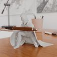 Thumb.gif Fichier STL Porte-stylo du soldat spartiate (licence commerciale)・Modèle à télécharger et à imprimer en 3D