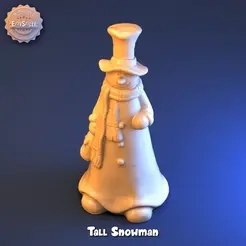 snowmantall.gif Файл 3D Высокий снеговик・3D-печатная модель для загрузки