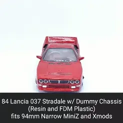 037.gif STL file 84 037 Stradale Body Shell with Dummy Chassis (Xmod and MiniZ)・3D printing idea to download