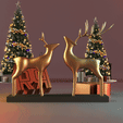 315.gif Decoração de Natal com estátua de veado