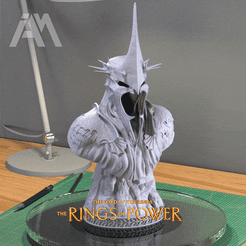 rey-nazgul-gif.gif OBJ file king nazgul bust・Model to download and 3D print, _IAM_