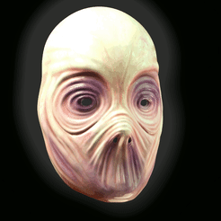 qe_0021.gif Archivo STL alien mask horror・Plan de impresora 3D para descargar
