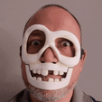 20221026_190457.gif Archivo STL Mascara de Calavera divertida para Halloween・Plan de impresión en 3D para descargar