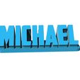 Michael.gif Michael Name Desk Plate