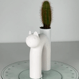 VivaVideo_1.gif Minimalist-designed cat-shaped planter