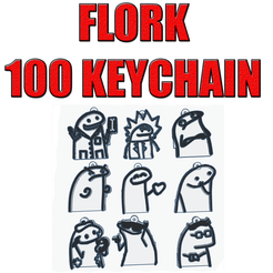 gif2.gif Fichier STL Porte-clés Flork 100 mega pack・Plan pour imprimante 3D à télécharger