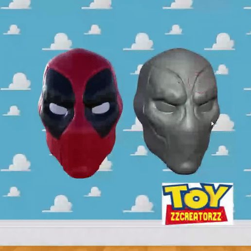 😵 dead pool head・ OBJ File for 3D printing・Cults