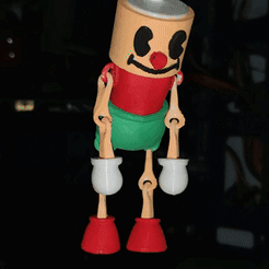 1.gif STL file Djimmi The Great articulated Puppet - Cuphead・3D printing model to download