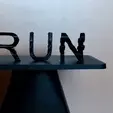 RUN.gif Run text flip