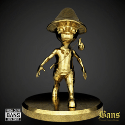golden-smurf-cat.gif 3D file GOLDEN SMURF CAT・3D printing design to download