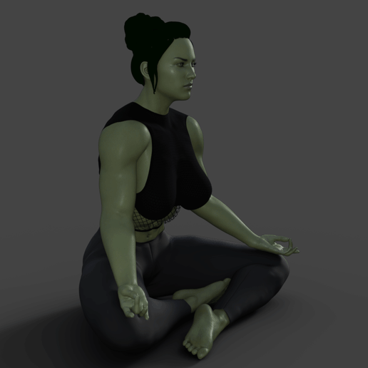 She-Hulk yoga - STL 3D Printer