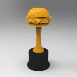 burger.gif STL file BURGER Trophy-- best chef・3D printer model to download, Nic0_