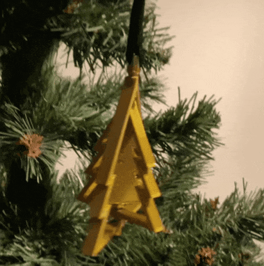 20211122_185832.gif Descargar archivo STL Adorno de árbol de Navidad giratorio • Modelo para la impresora 3D, frogkillerpl
