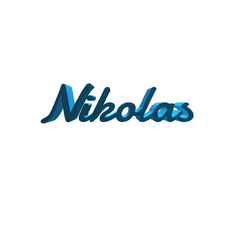 Nikolas.gif STL file Nikolas・Design to download and 3D print