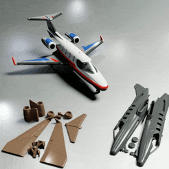 JP01_pres520-min.gif Fichier 3D gratuit JP-01 Buisness Jet C-3D・Design à télécharger et à imprimer en 3D, Ben_C3D
