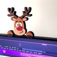 Sequence-01_12.gif STL file Christmas Reindeer Faces・3D print design to download