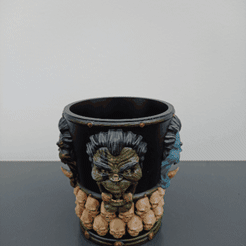 20230908_092134.gif STL file Storage pot....Fantasy themed ...Dice shaker-roller/ storage pot / cup・3D printing idea to download