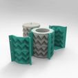untitled.1826.gif Файл STL ОРИГАМИ формовочная фасетка цементная формовка полиплантер ваза канделябр・3D-печатный дизайн для загрузки