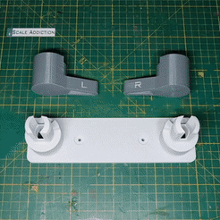 ezgif.com-crop.gif STL file QUICK RELEASE TOILET PAPER HANGER ( NO SUPPORTS NEEDED )・Model to download and 3D print