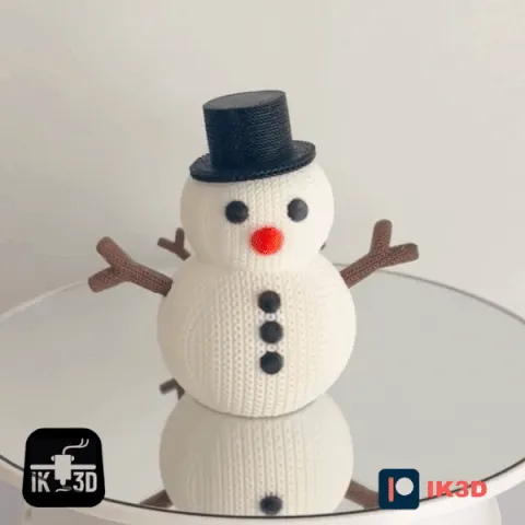ezgif.com-resize-5.gif FIGURINE ET ORNEMENT DE BONHOMME DE NEIGE TRICOTÉ - MULTIPARTS