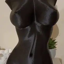 torse-de-femme-03.gif Fichier STL Torse de femme nue décoration maison・Objet imprimable en 3D à télécharger