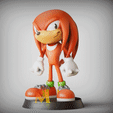 Sonic-the-Hedgehog.gif Knuckles the Echidna-Standing pose-Sega game mascot -Fanart