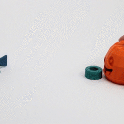 Tongue_pumpkin_head-5s.gif Archivo STL Lengua pegajosa Cabeza de calabaza・Modelo para descargar e imprimir en 3D