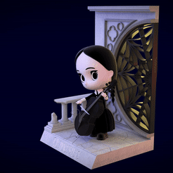 MAgif.gif 3D file Wednesday Addams・3D printable model to download