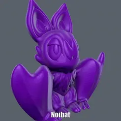 Noibat.gif STL file Noibat (Easy print no support)・3D printer model to download, Alsamen