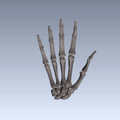 mano_articulada.gif STL file hand articulated. one piece, print in place・Model to download and 3D print