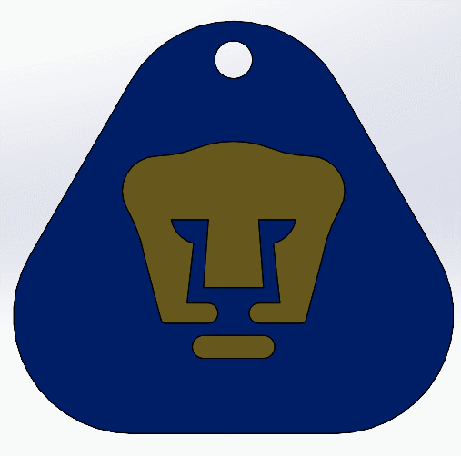 ⚽ Pumas Soccer Keychain・ STL File for 3D printing・Cults