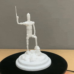 WhatsApp-Video-2023-03-04-at-02.06.15-1.gif STL file STAR WARS STATUE IG 11 FOR 3.75 STYLE FIGURES STAR WARS THE MANDALORIAN ACTION FIGURE KENNER STYLE. SEASON 3・3D printing model to download