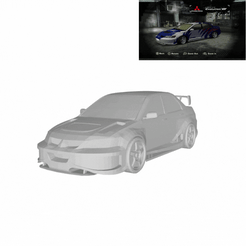 Diseño-sin-título-1.gif Fichier STL Mitsubishi Lancer Evolution VIII NEEDED FOR SPEED MOST WANTED Earl・Design pour impression 3D à télécharger