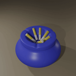 ashtray.gif Archivo STL Cenicero limpio (no necesita soportes)・Modelo para descargar y imprimir en 3D, xushix