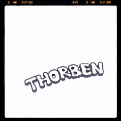 Thorbengif.gif Download STL file Thorben LED NIGHTLIGHT NACHTLICHT MARQUEE • 3D printer template, Dreddpunk