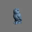 Owl.gif Owl Sculpture 3D Scan