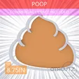 Poop~8.75in.gif Poop Cookie Cutter 8.75in / 22.2cm