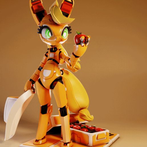 360.gif Harvest Bot "Apple J8" | My Little Pony