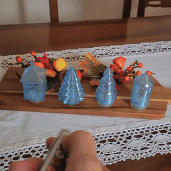 ezgif-5-d164c2566c.gif Archivo STL Adornos navideños / marcador de posición (MODO JARRON)・Plan para descargar y imprimir en 3D
