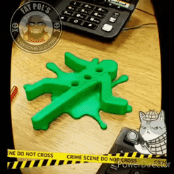 WhatsApp-Video-2022-02-07-at-11.29.01-AM.gif Free STL file CRIME SCENE - PEN HOLDER・3D print model to download