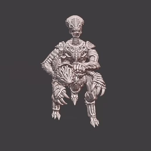 Recording-2026-02-23-210458-2.gif Набор воинов Soul Stealer - 32-миллиметровые инопланетные монстры