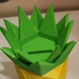 PineaapleCoinOptimized.gif Fichier 3D Banque de pièces / boîte à ananas en poly bas・Objet pour impression 3D à télécharger