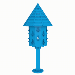 5895487545.gif 3D file Dovecote/Birdhouse・3D printable model to download