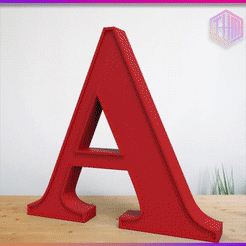 LETRAS-GIF.gif 3D file DECORATIVE LETTERS / ALPHABET・3D printing idea to download